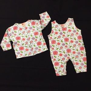 SET 6-12mth - Floral Jumpsuit with Jacket